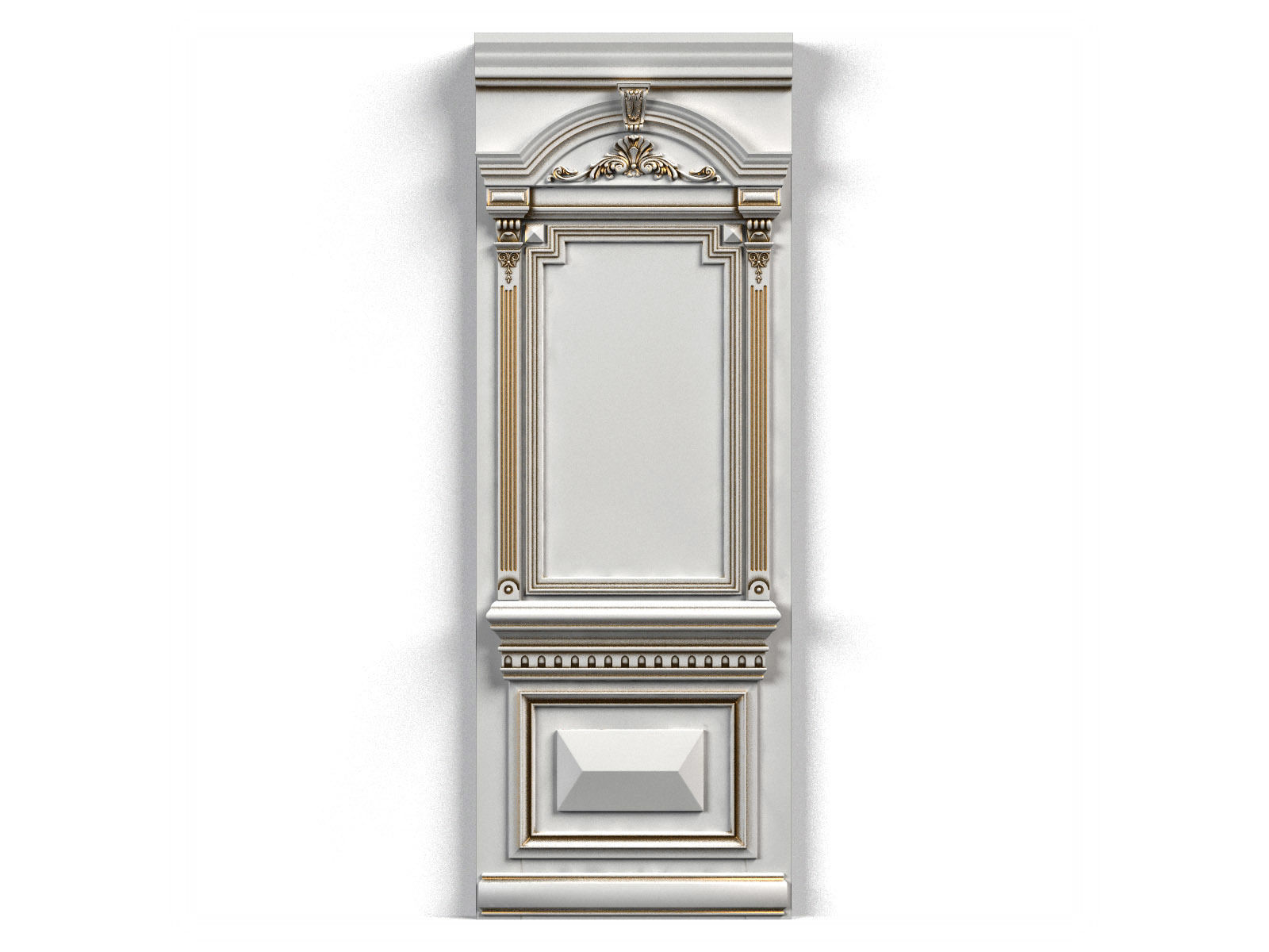 Door0050 wooden door with ornate carvings 3D model_5