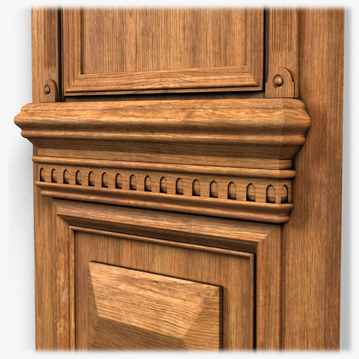 Door0050 wooden door with ornate carvings 3D model_10