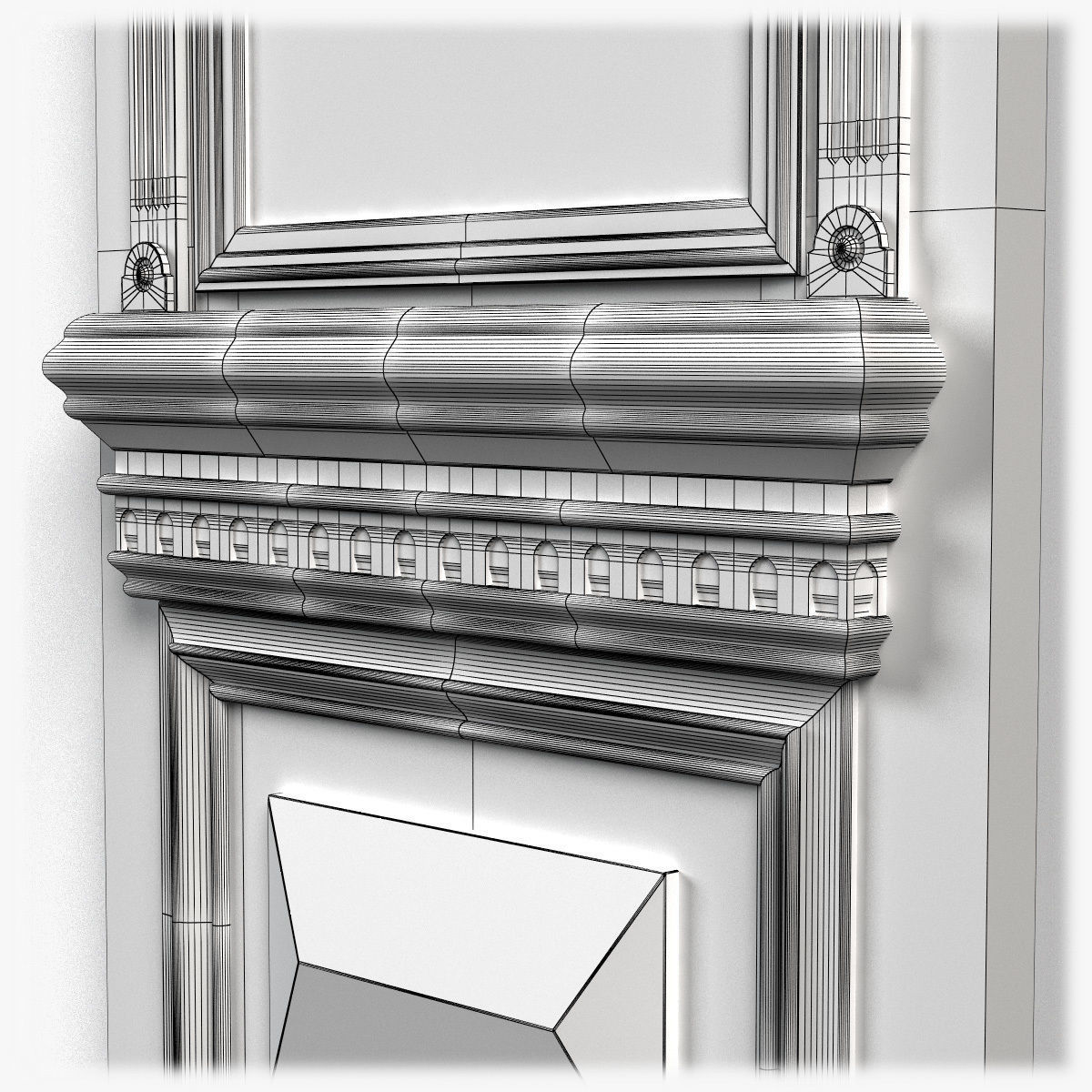 Door0050 wooden door with ornate carvings 3D model_13