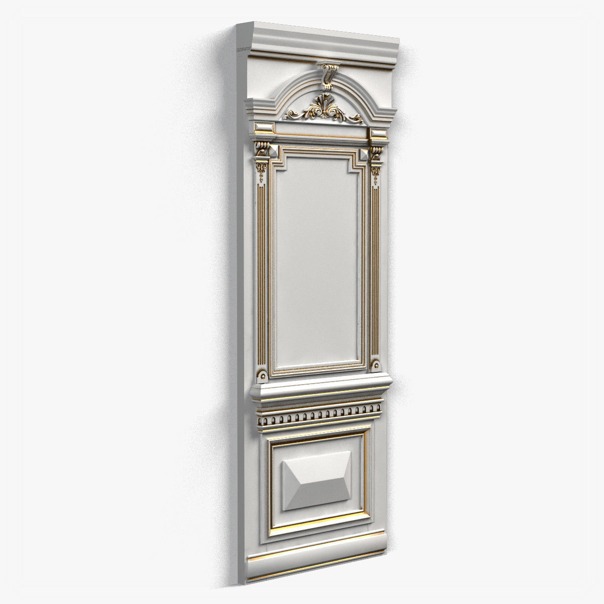 Door0050 wooden door with ornate carvings 3D model_6