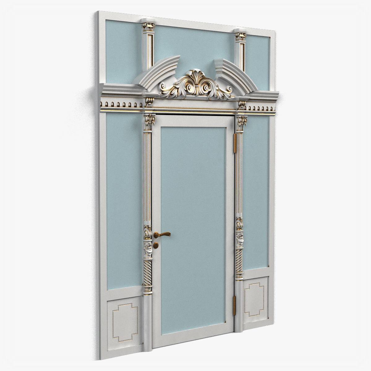 Door0051 victorian door 3D model_6