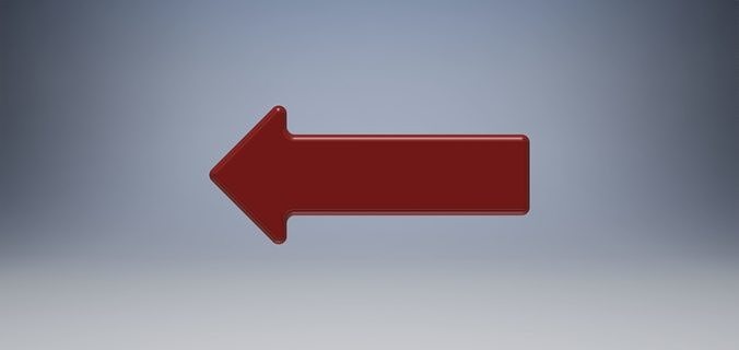 Modern Arrow straight 90 degree apex 3D model
