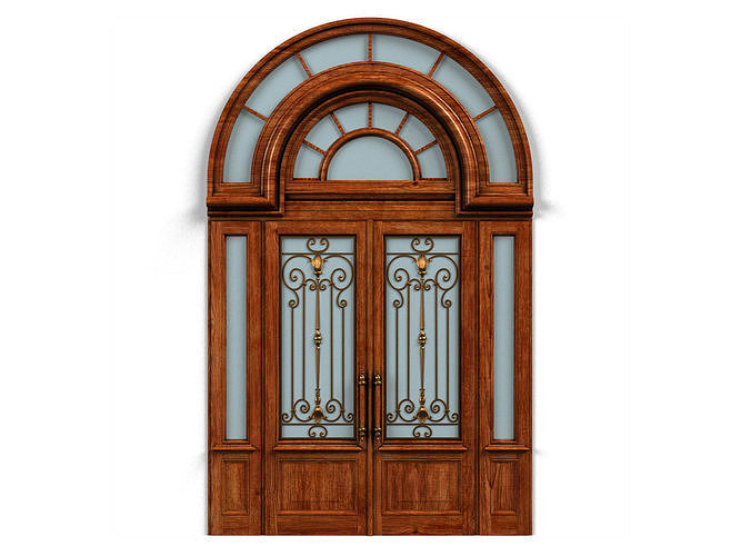 Door0055 ornate door 3D model