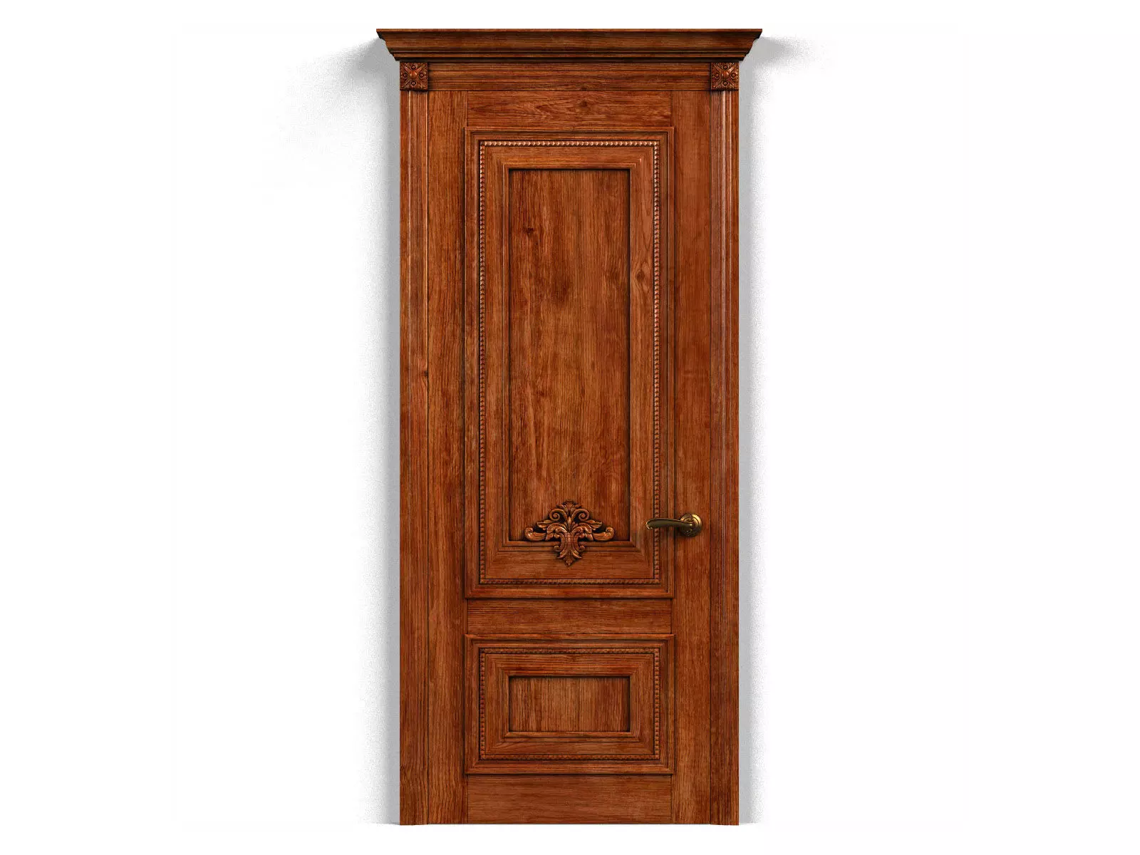 Door0059 wooden door on wall 3D model_0