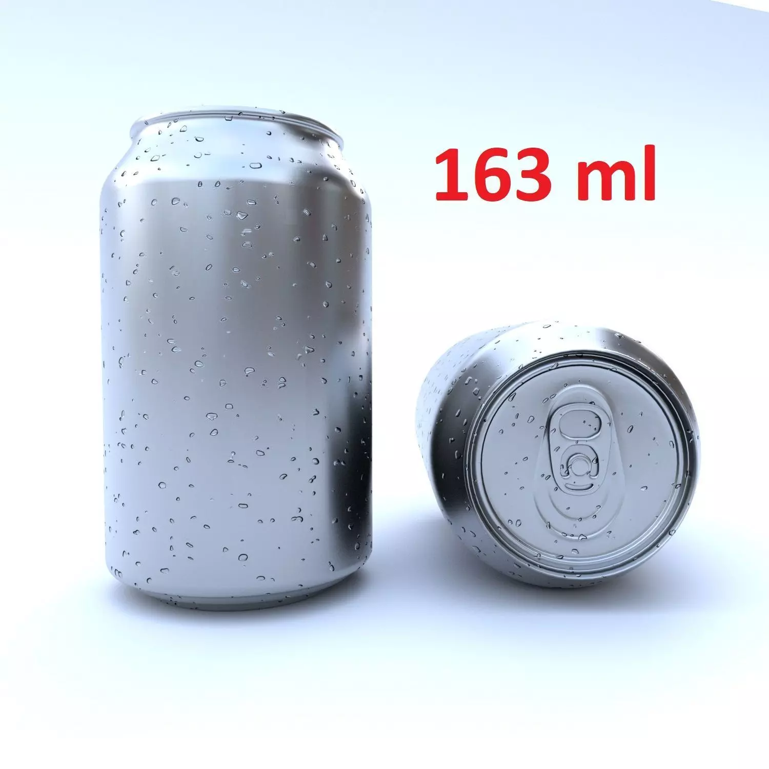 Beverage can 163 ml Low-poly 3D model_0