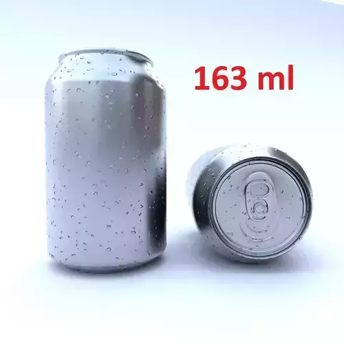 Beverage can 163 ml Low-poly 3D model