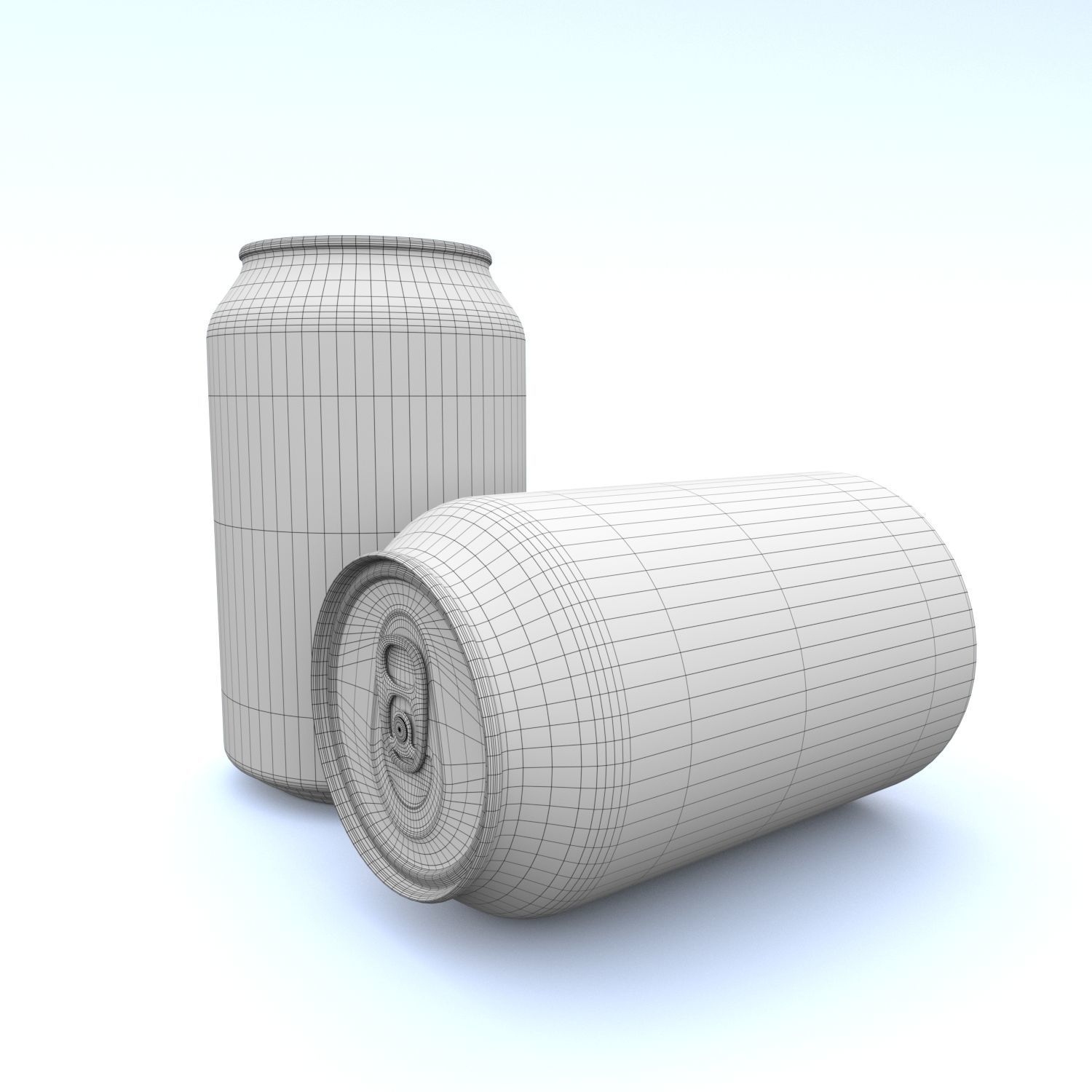 Beverage can 163 ml Low-poly 3D model_8