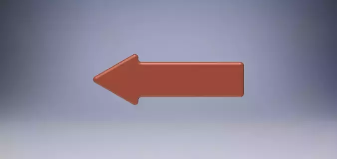 Modern Arrow straight 60 degree apex 3D model