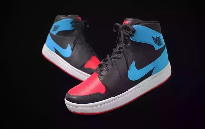 Nike Air Jordan Red Blue Black