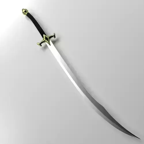 Scimitar sword 3D model