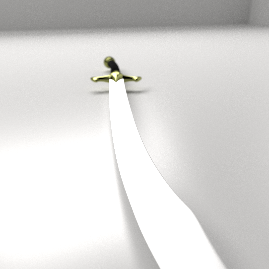 Scimitar sword 3D model_2
