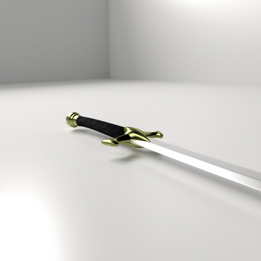 Scimitar sword 3D model_3