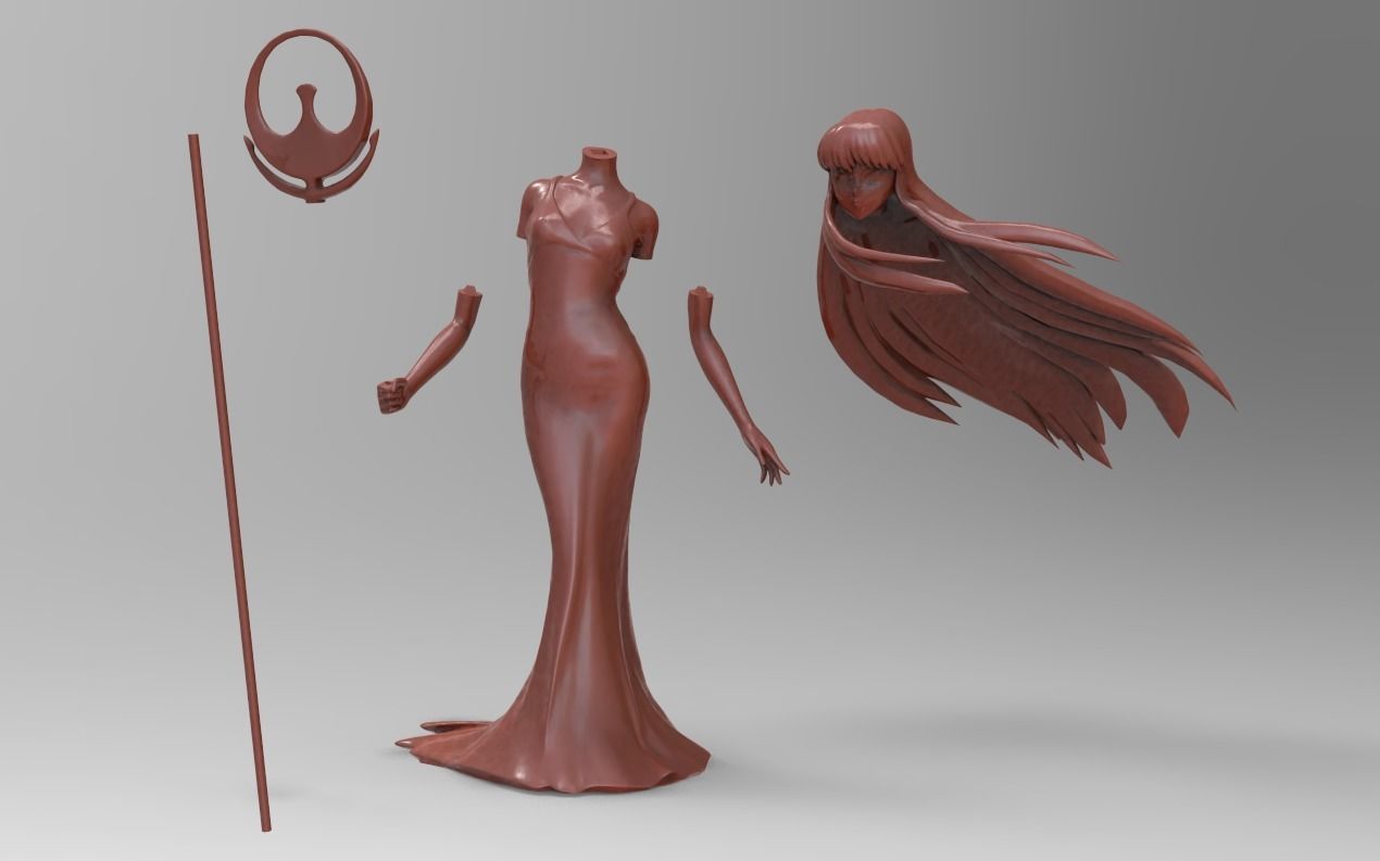 Athena - Saint Seiya 3D print model_2