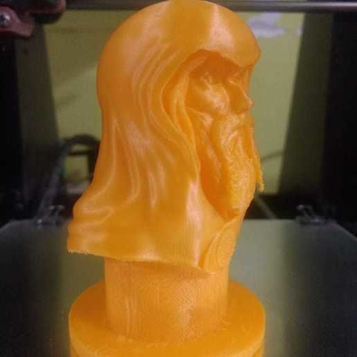 Bust of Odin 3D print model_8