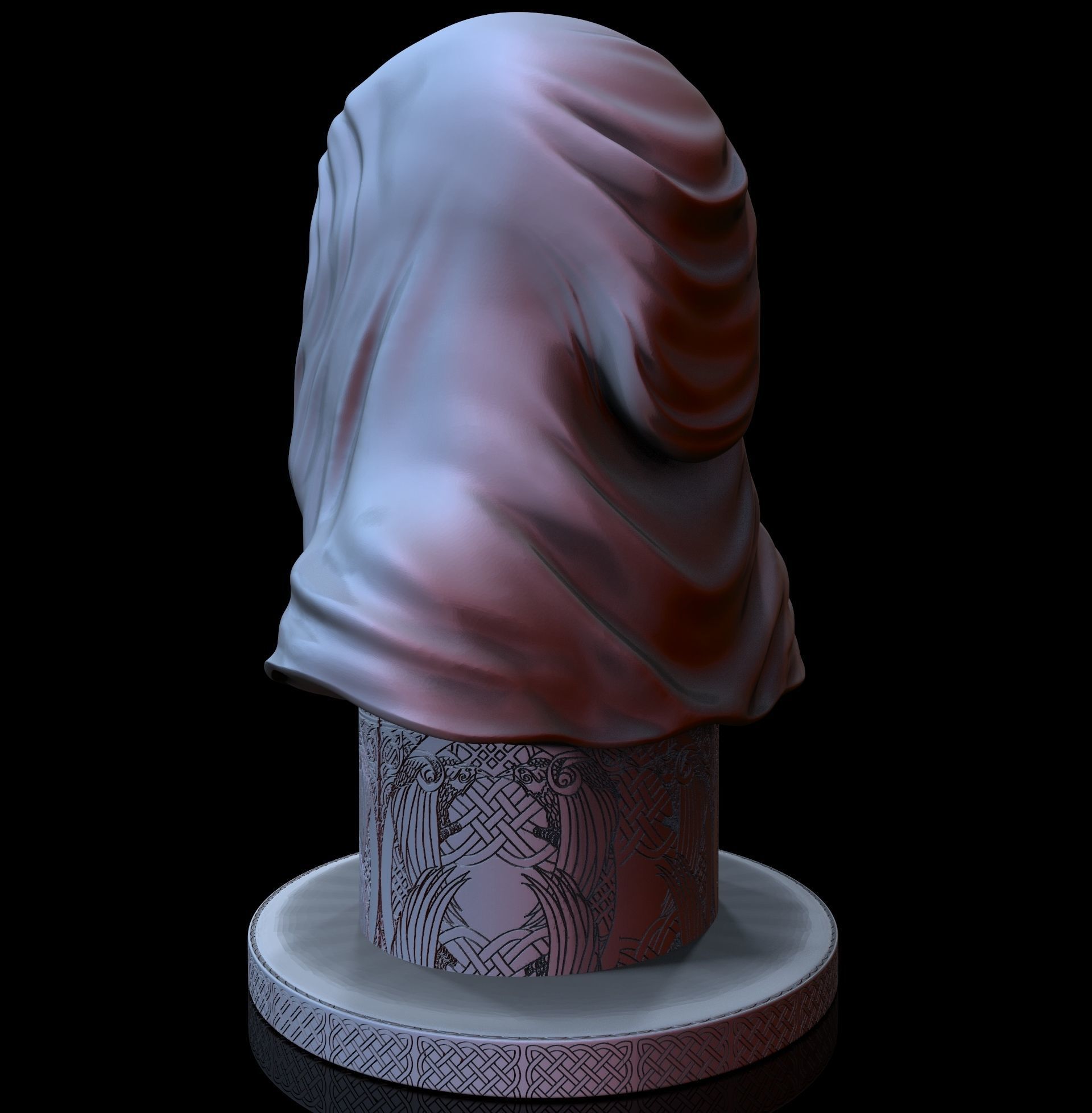 Bust of Odin 3D print model_3