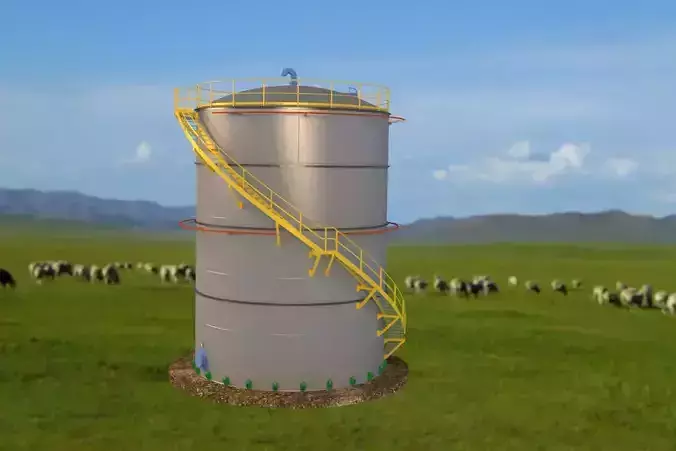 Tank chemical Free 3D model