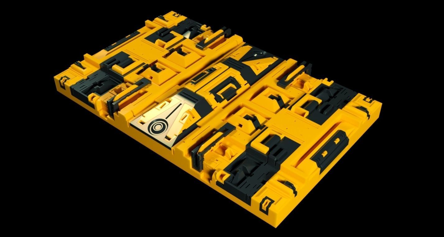 sci-fi panel pack vol 05 3D model_1