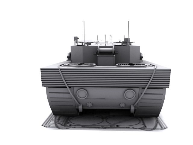 Leopard 2A4 Low-poly 3D model_6