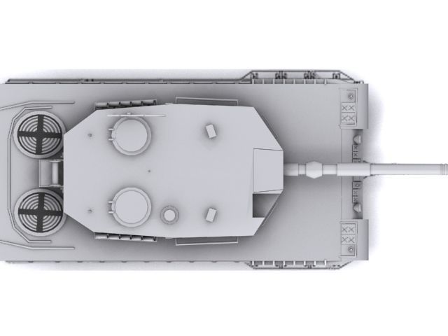 Leopard 2A4 Low-poly 3D model_10