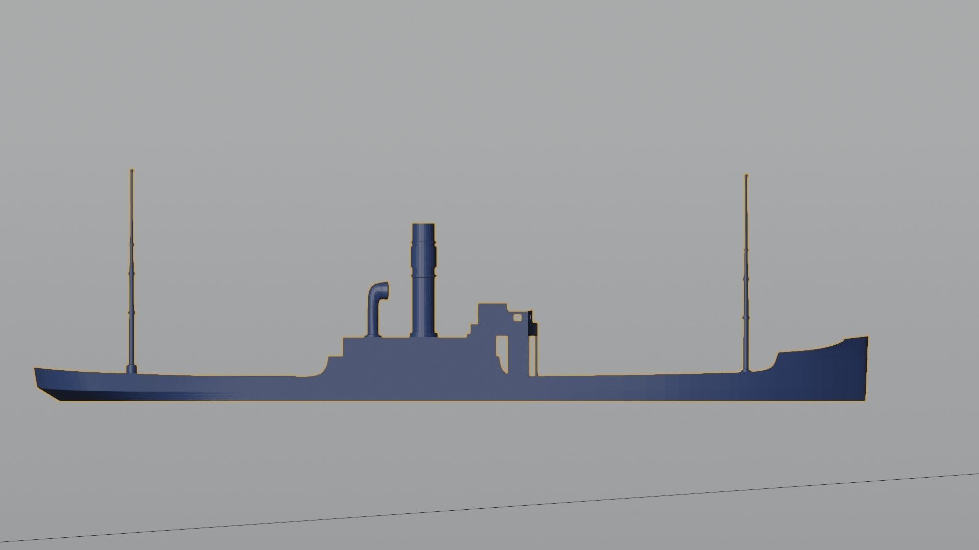 Old steamer 3D printing  Modeled on Karlsruhe 1905 3D print model_9