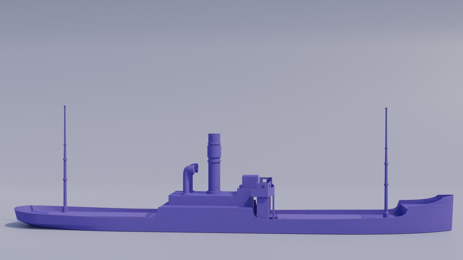 Old steamer 3D printing  Modeled on Karlsruhe 1905 3D print model_6
