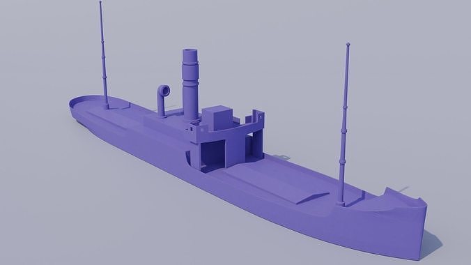 Old steamer 3D printing  Modeled on Karlsruhe 1905 3D print model