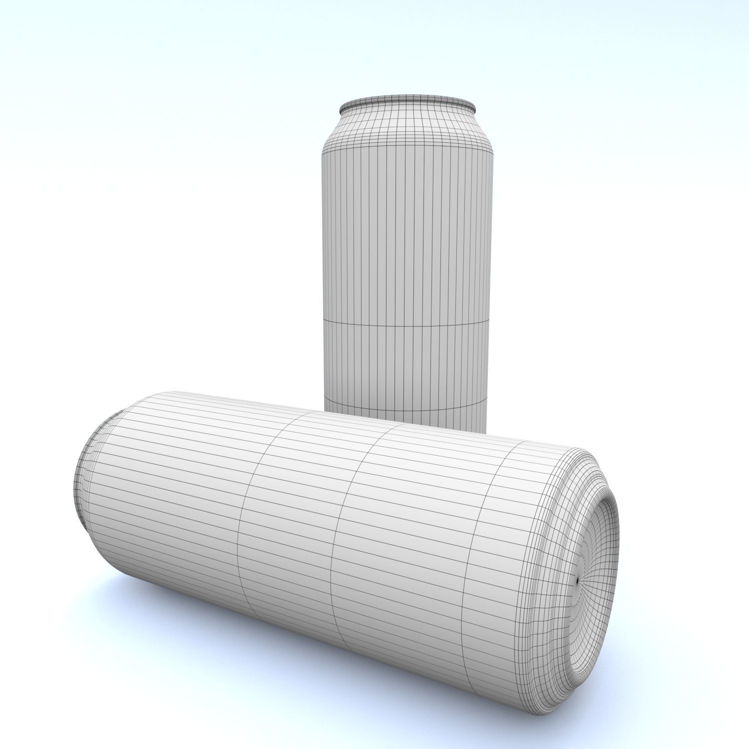 Beverage can 355 long ml Low-poly 3D model_12