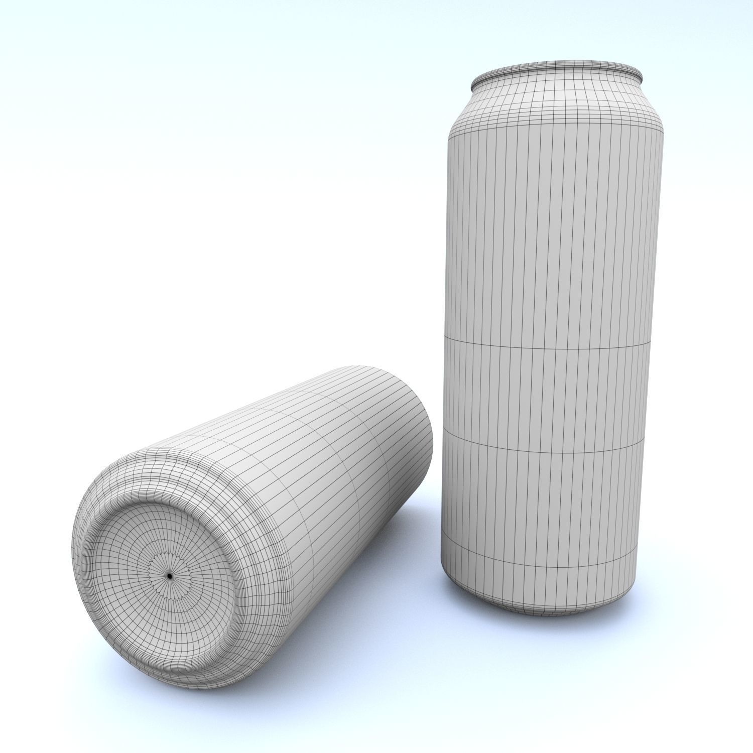 Beverage can 355 long ml Low-poly 3D model_13