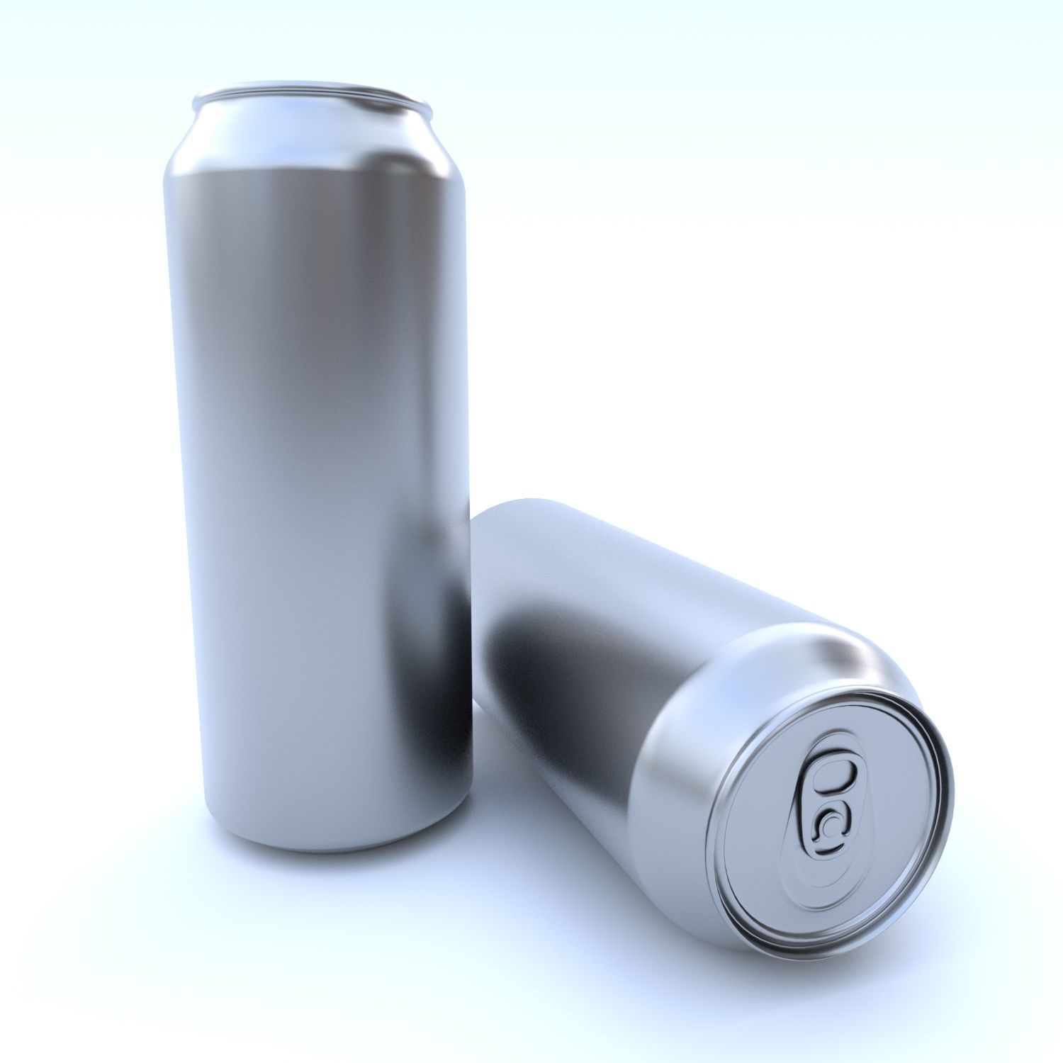 Beverage can 355 long ml Low-poly 3D model_8