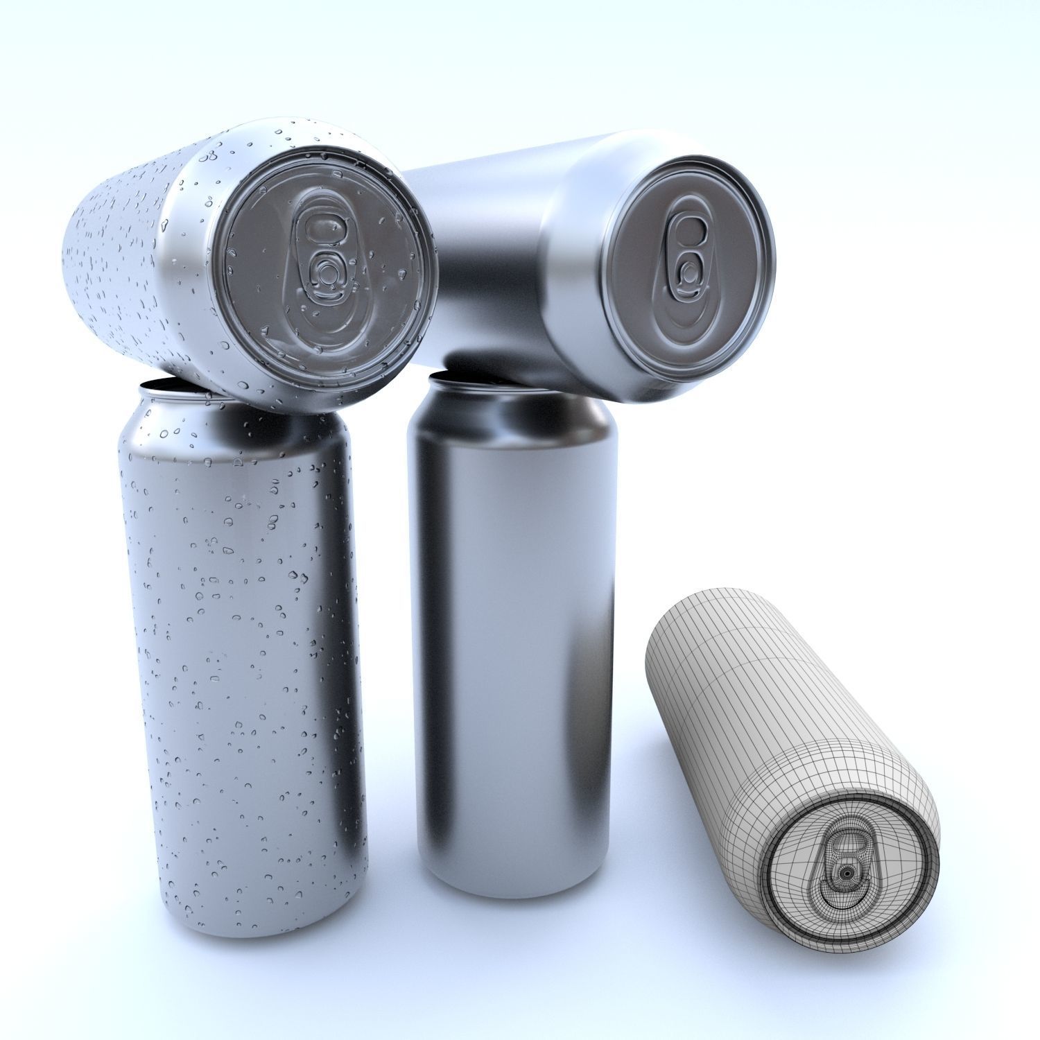 Beverage can 355 long ml Low-poly 3D model_1