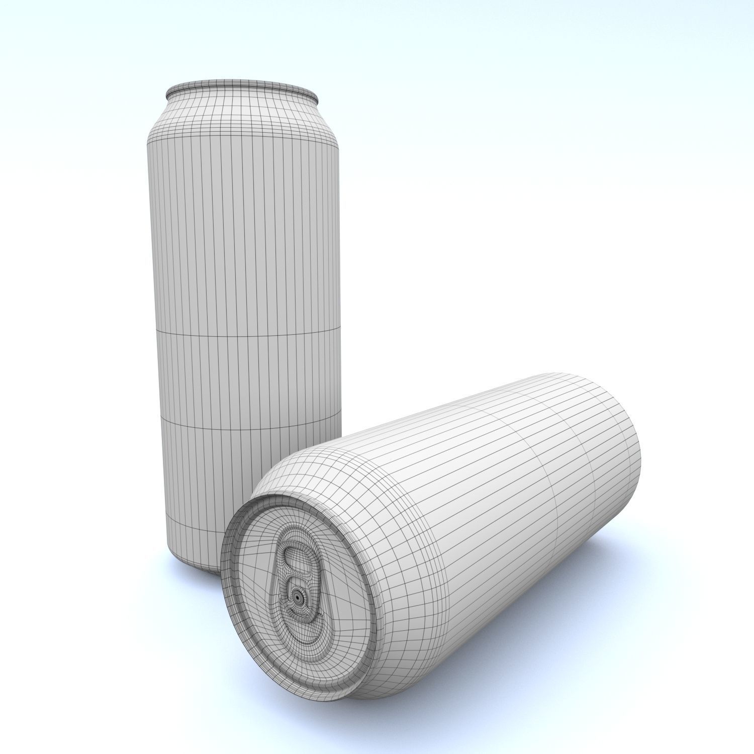 Beverage can 355 long ml Low-poly 3D model_11