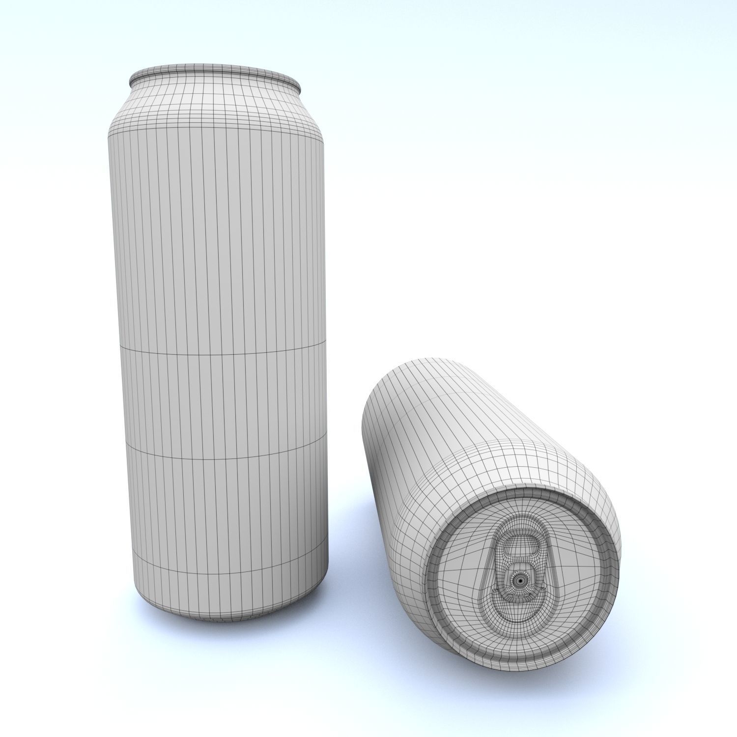 Beverage can 355 long ml Low-poly 3D model_10