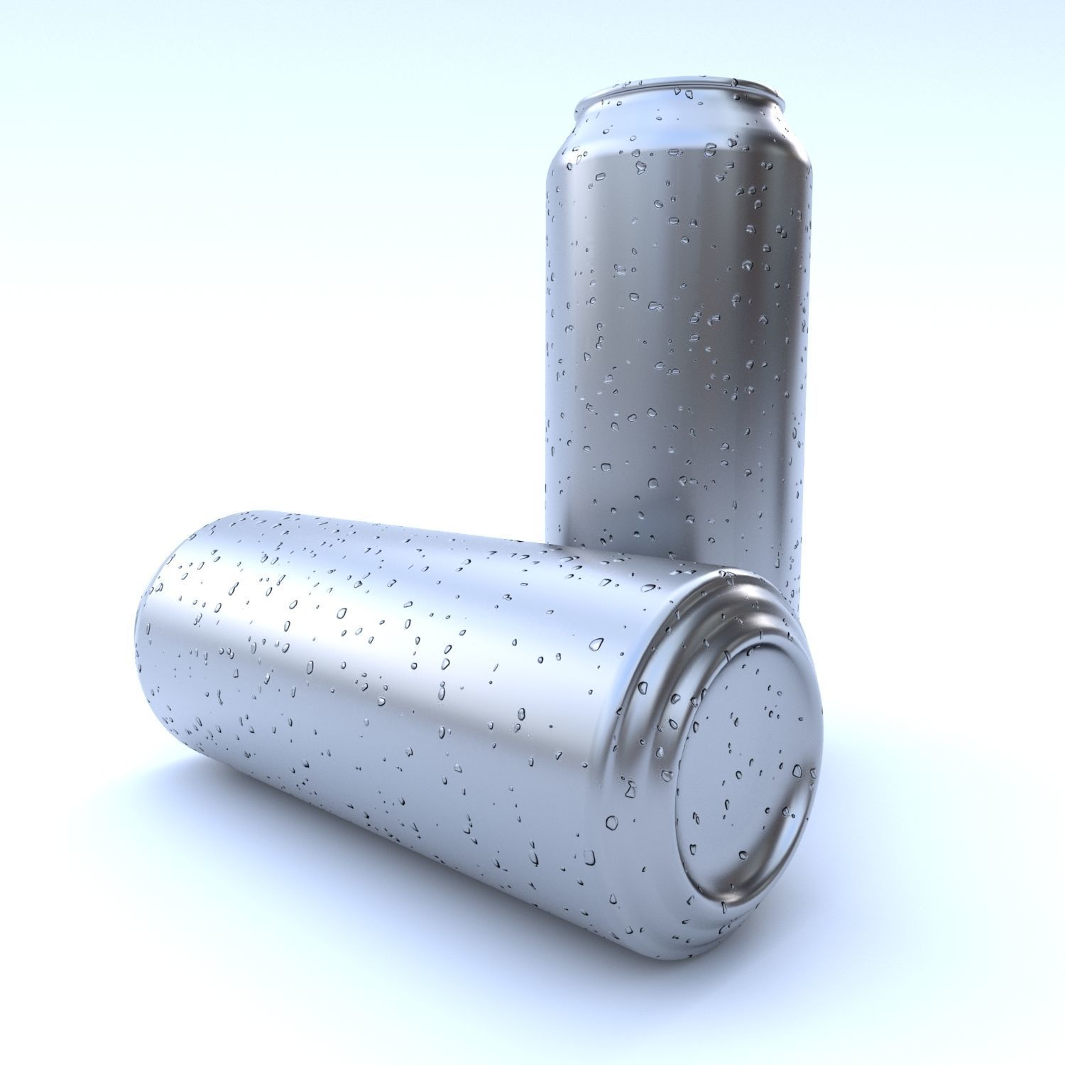 Beverage can 355 long ml Low-poly 3D model_4