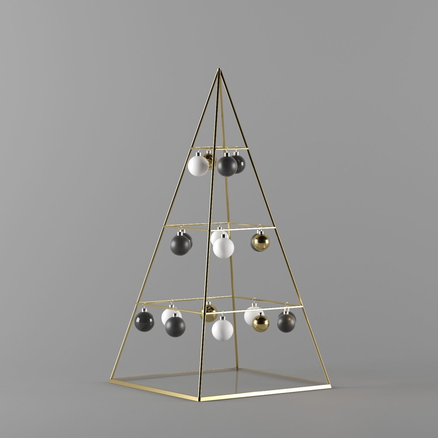 Christmas decorative set 3D model_5