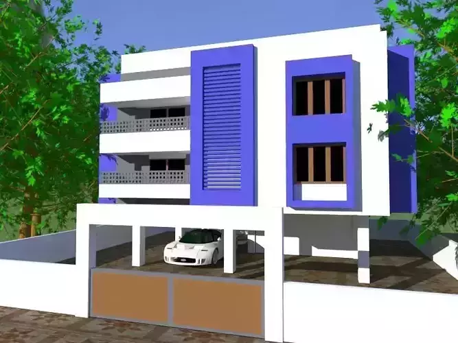 3ds max modelled Home