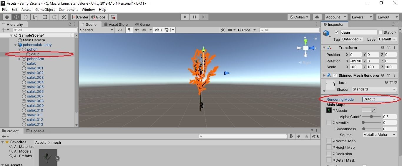 Pohon Salak 3D model_12