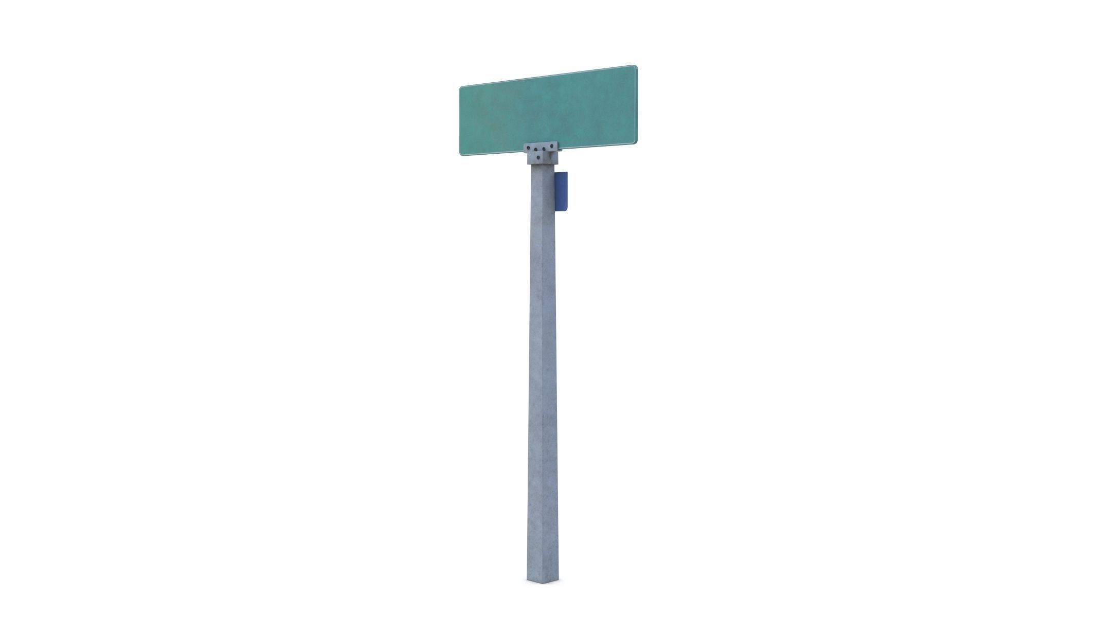 Street Sign 17 Low-poly 3D model_1