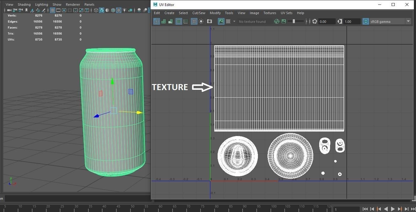 Beverage can 440 ml Low-poly 3D model_11