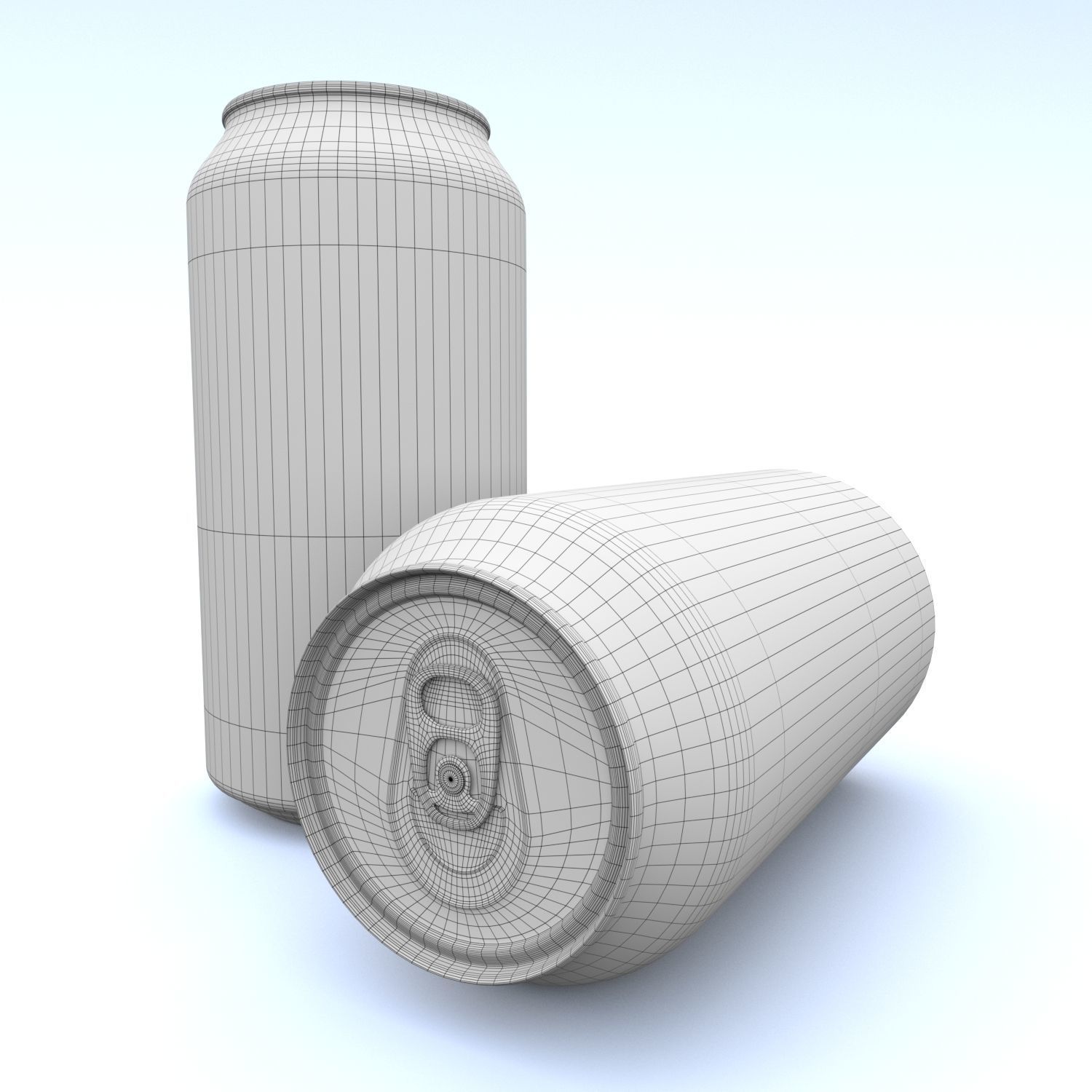 Beverage can 440 ml Low-poly 3D model_8