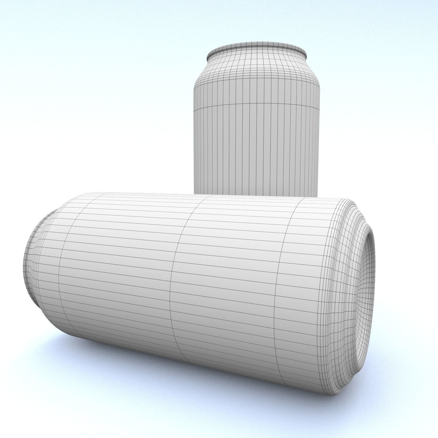 Beverage can 440 ml Low-poly 3D model_9