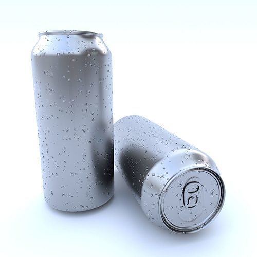 Beverage can 473 ml Low-poly 3D model 3