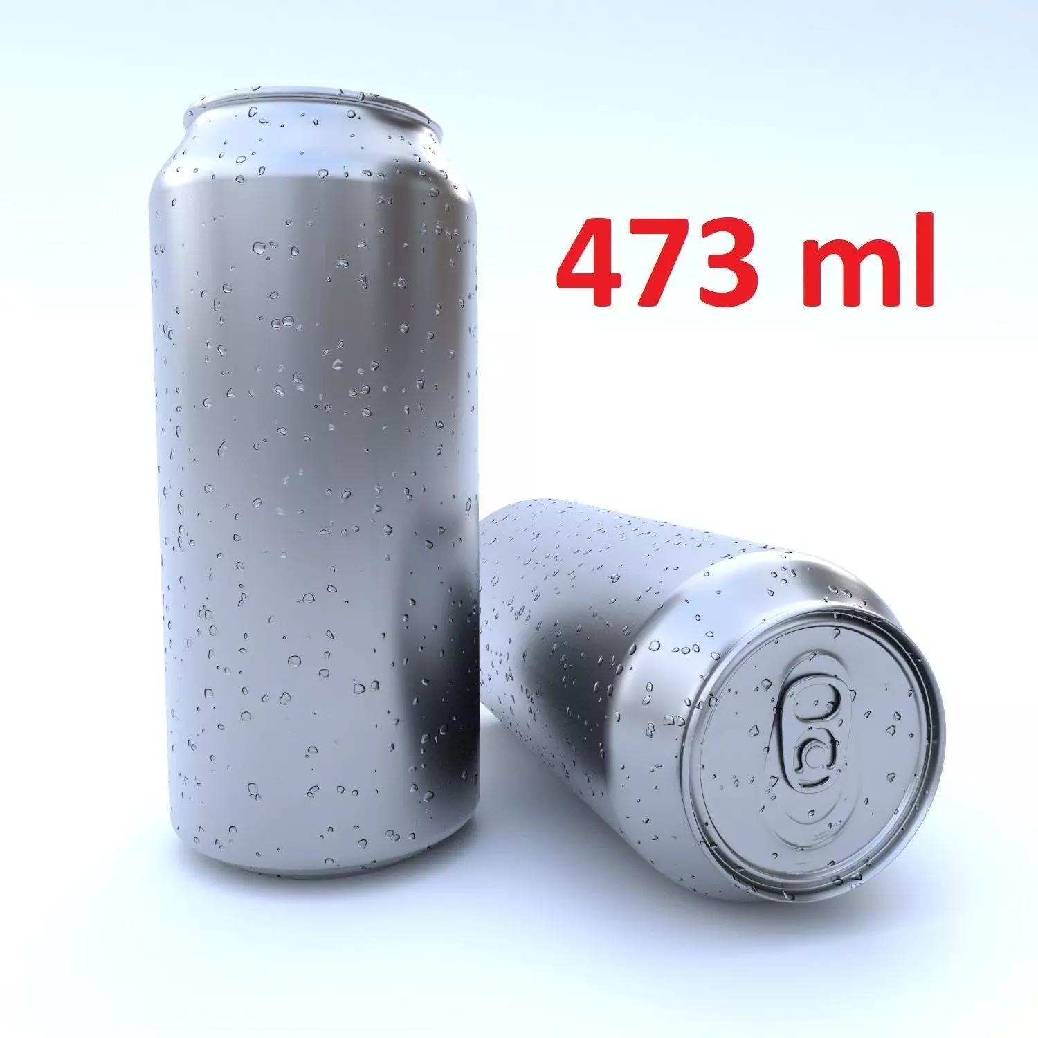 Beverage can 473 ml Low-poly 3D model_0