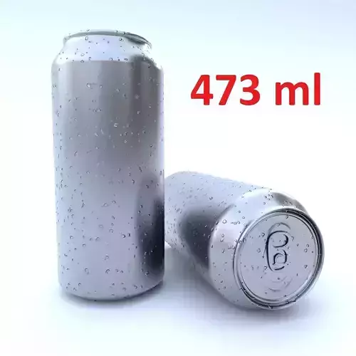 Beverage can 473 ml Low-poly 3D model