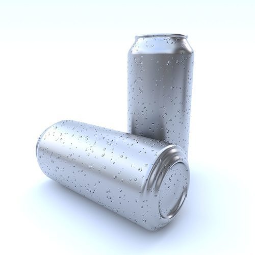 Beverage can 473 ml Low-poly 3D model 5