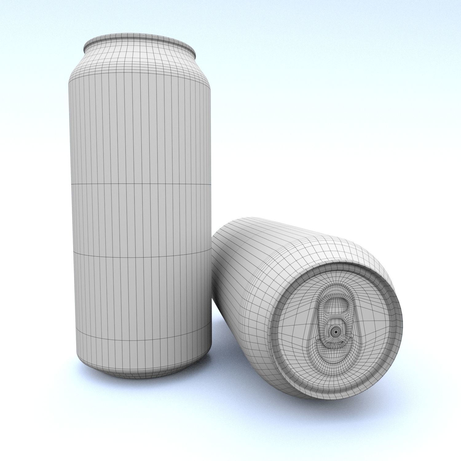 Beverage can 473 ml Low-poly 3D model_10