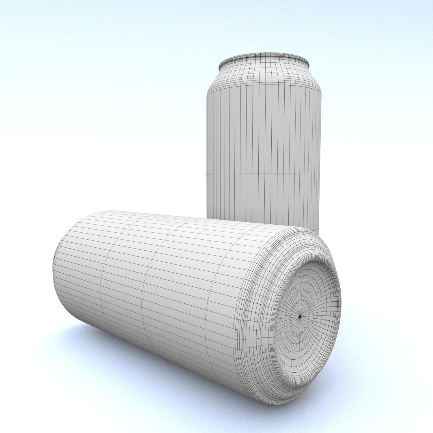 Beverage can 473 ml Low-poly 3D model_9