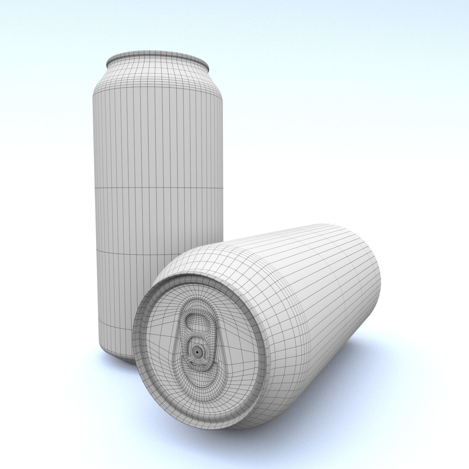 Beverage can 473 ml Low-poly 3D model_8