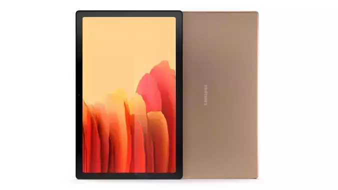 Samsung Galaxy Tab A7 Gold 3D model