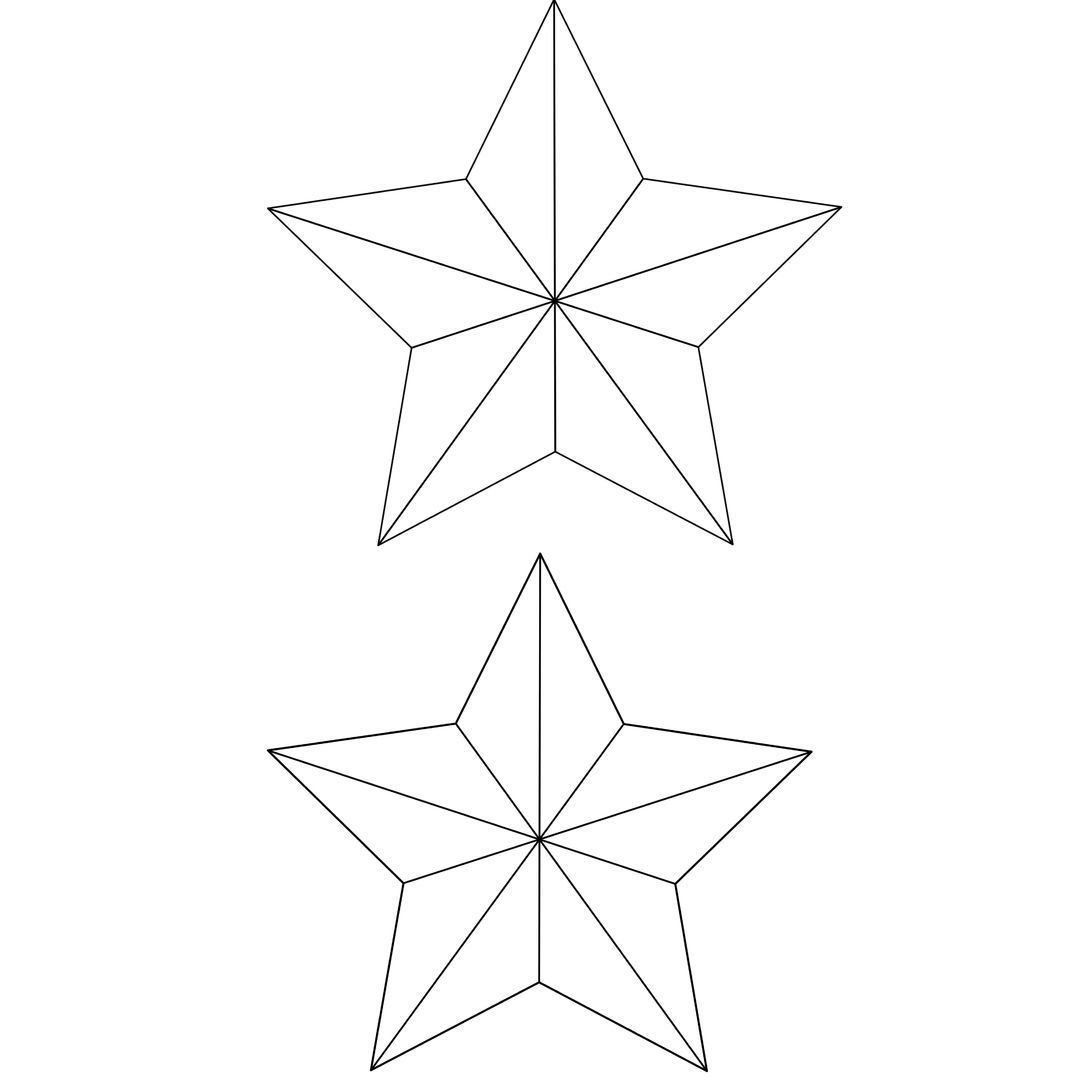 Star Object Low-poly 3D model_9