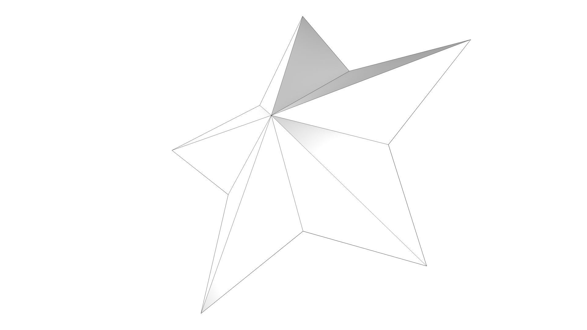 Star Object Low-poly 3D model_7